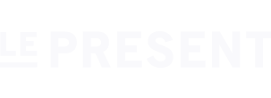 Le Present - Logo blanc